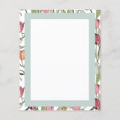 チューリフェミニンップフローラ水色パーソナライズされた (裏面)