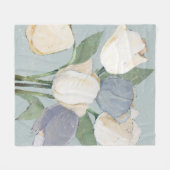 チューリフランスのップ フリースブランケット (正面(横))