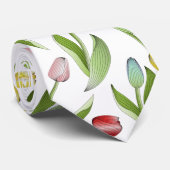 チューリモダンカラフルップ花 ネクタイ (ロール)