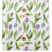 チューリモダンッカラフルプ シャワーカーテン (正面)