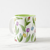 チューリモダンッカラフルプ ツートーンマグカップ (正面左)