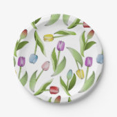 チューリモダンッカラフルプ ペーパープレート (正面)