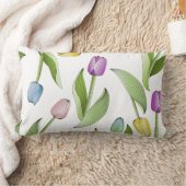 チューリモダンップカラフルパターン ランバークッション (ブランケット)