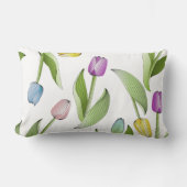 チューリモダンップカラフルパターン ランバークッション (正面)