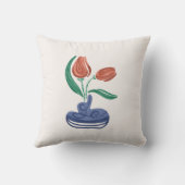 チューリモダンップ付き花瓶 |フローラスチルライフアート クッション (裏面)