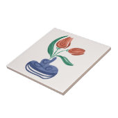 チューリモダンップ付き花瓶 |フローラスチルライフアート タイル (側面)