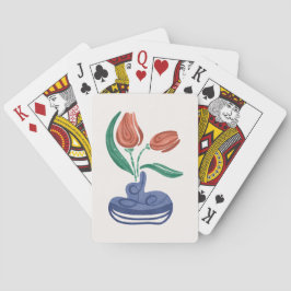 チューリモダンップ付き花瓶 |フローラスチルライフアート トランプ