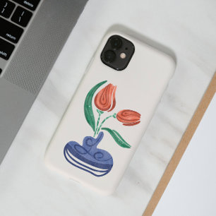 チューリモダンップ付き花瓶 フローラスチルライフアート iPhone 12ケース
