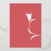 チューリモダンップ箔結婚式招待状箔招待状 箔招待状 (裏面)