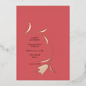 チューリモダンップ箔結婚式招待状箔招待状 箔招待状 (正面)