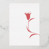 チューリモダンップ箔結婚式招待状箔招待状 箔招待状 (裏面)