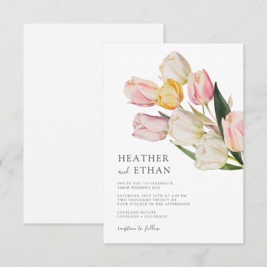 チューリモダンップ結婚ズ 招待状 (正面/裏面)