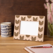 チューリモダンップ花のパターン レーザー彫刻フレーム (左)