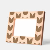 チューリモダンップ花のパターン レーザー彫刻フレーム (左)