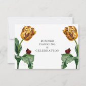 チューリモダンッミニマルプ |ウェディングレセプションカード (裏面)