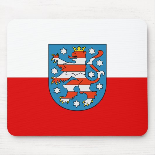 チューリンゲン国旗のマウスパッド マウスパッド (正面)
