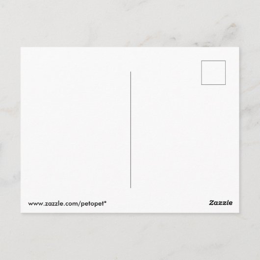 チューリ日本のップの水色の白い目の鳥 ポストカード (裏面)