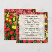 チューリ結婚ップスのブライダルシャワーの招待 招待状 (正面/裏面)