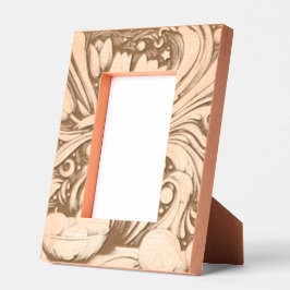 チューリ芸術的ップとオレンジ レーザー彫刻フレーム