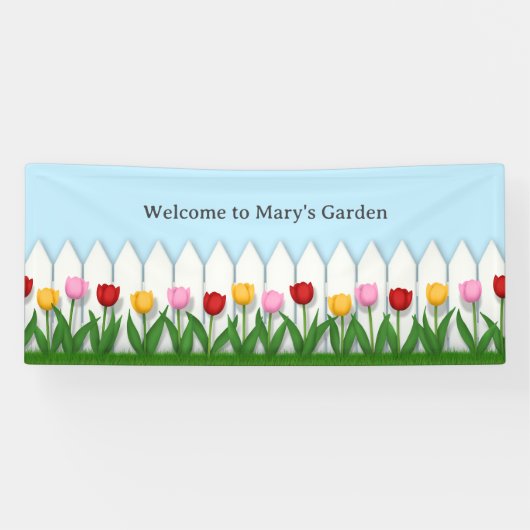 チューリ魅力的ップ付きホワイトピケカスタムットフェンス 横断幕 (横)