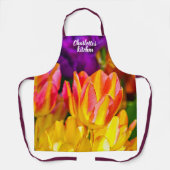 チューリ魅力的ップ花 エプロン (正面)