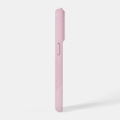 チュールピンク背景フォンケース iPhoneケース (右側面)