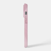チュールピンク背景フォンケース iPhoneケース (左側面)