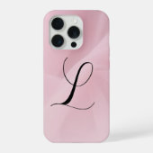 チュールピンク背景フォンケース iPhoneケース (裏面)