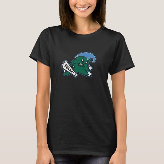 チューレーン大学グリーンウェーブ トラディショナル Tシャツ (正面)