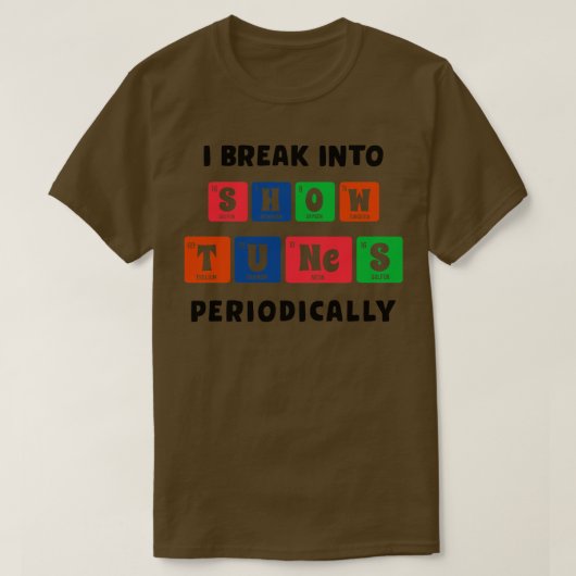 チューンおもしろいプンミュージカル劇場演劇T Tシャツ (デザイン正面)