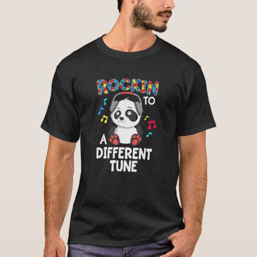チューンパンダ違うパズル自閉症Aw Tシャツ (正面)