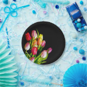 チュー絵画リップのオリジナルフラワーアート ペーパープレート (パーティー)