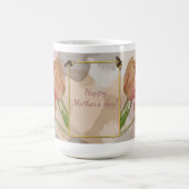 チュー芸術的リップ付きデザイン及びカスタム文字 コーヒーマグカップ (中央)