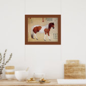 チュー～赤花鹰～10種～ジュゼッペ・カスティリオン～ ポスター (キッチン)