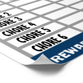 チョアチャート、キッズチャート、恐竜 ポスター (角)