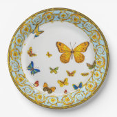 チョイかわいらしバロックスタイル中国 ペーパープレート (正面)