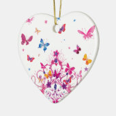 チョイカラフルス飛んでいる・ウィズ・クラウン・アートプリント セラミックオーナメント (左)