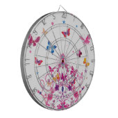 チョイカラフルス飛んでいる・ウィズ・クラウン・アートプリント ダーツボード (正面左)