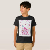 チョイカラフルス飛んでいる・ウィズ・クラウン・アートプリント Tシャツ (正面フル)