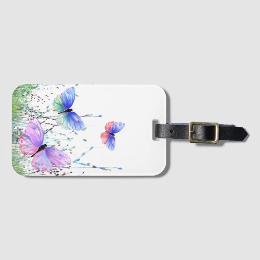 チョイカラフルラゴ飛んでいるッジタグ春ジョイ ラゲッジタグ (正面横)