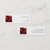 チョイシャオータムスクエアテンプレートホワイトスキニー スキニー名刺 (正面/裏面)