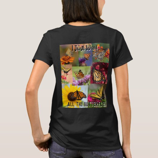 チョウが欲しい Tシャツ (裏面)