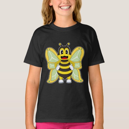 チョウとハチ Tシャツ (正面)