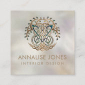 チョウと生の木イグドラシル スクエア名刺 (正面)