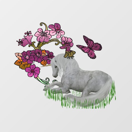 チョウと花 ウィンドウサイン (シート)