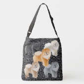 チョウのクロスボディまたはトートバッグ クロスボディバッグ (裏面)