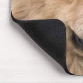 チョウのミックス犬のアウトドアのクローズアップ。 マウスパッド (コーナー)