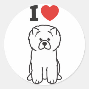 チョウの犬の漫画 ラウンドシール