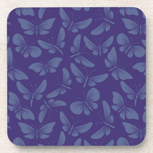 チョウの背景 コースター (正面)