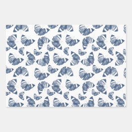 チョウの青い姿 ラッピングペーパーシート
